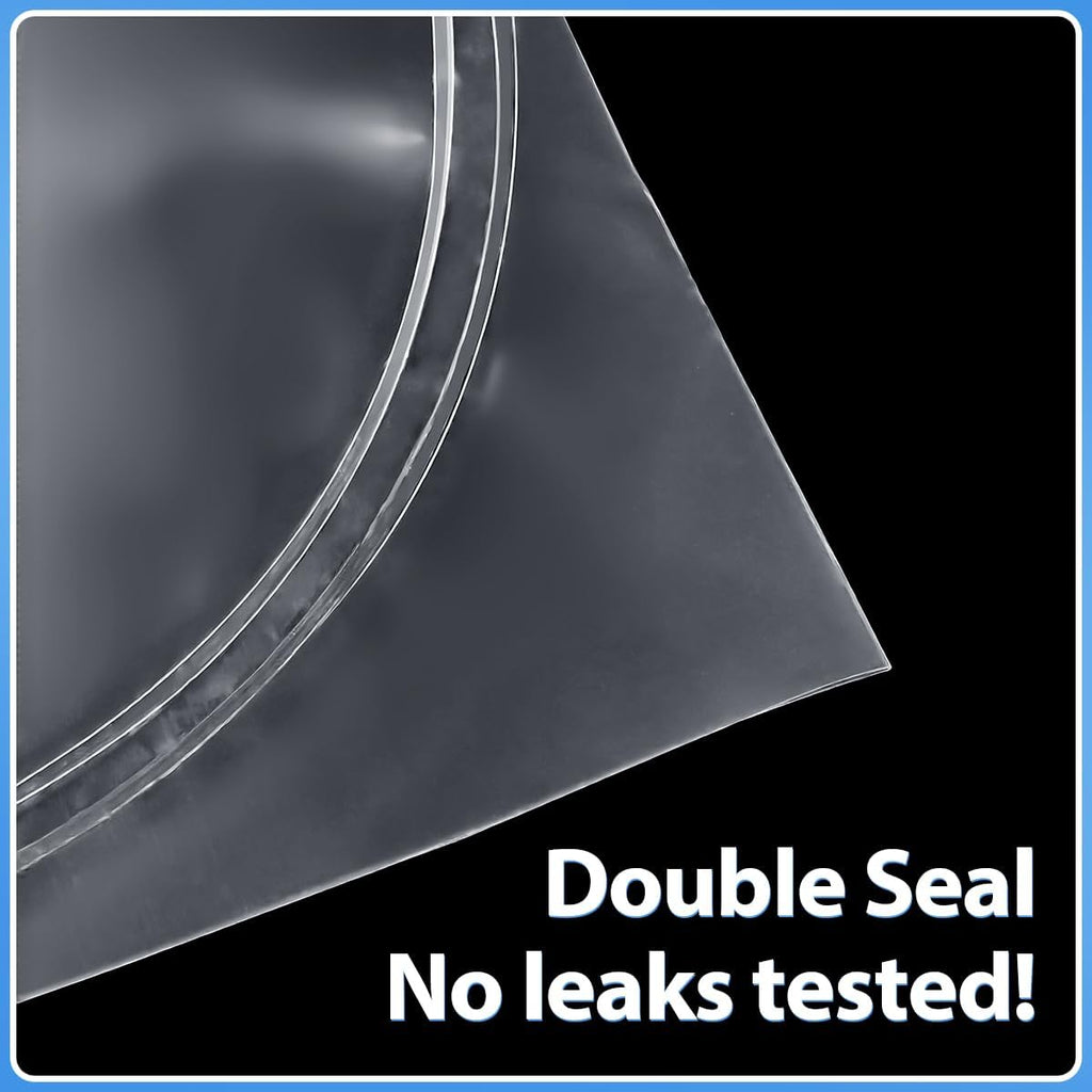 Fish Shipping Bags for Live Fish, 15x30” Round Bottom Double Seal Clear Leak-Proof Live Fishes Transport Bags Koi Transport Bag, Betta Shipping Fishery Bag (Ultimate 3 mil, 25 Pack)