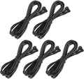 Sumaote 1m 3.28ft 3Pin Extension Cable Wire with Male and Female Connectors at Both Ends Only for SURMOUNTE 3Pin Deck Lights and Permanent Lights, Pack of 5