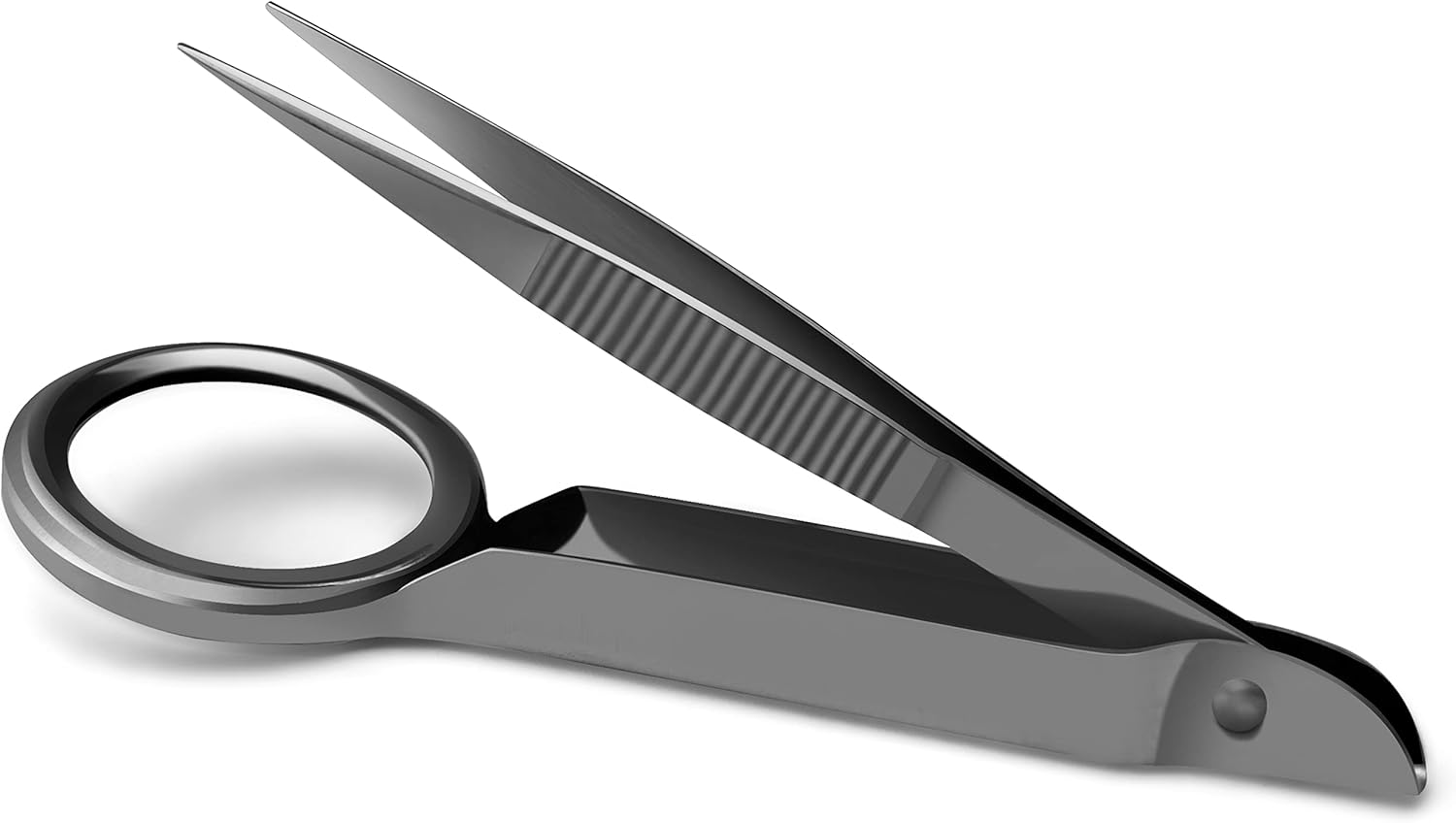 Splinter Forceps - Fine Point - Tweezers Stainless Steel Straight & Curved (Forign Object 4 pcs set)