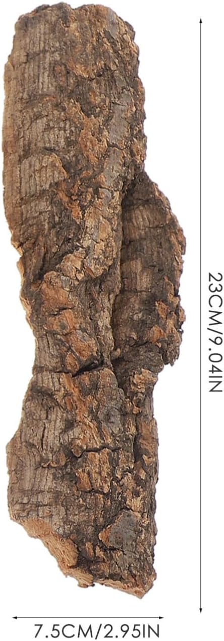 balacoo Terrarium Tree Bark: 4pcs Reptile Bark Decoration Natural Cork Bark Backdrop Reptile Tank Background Leopard Cork Bark - Tarantula Enclosure Accessories