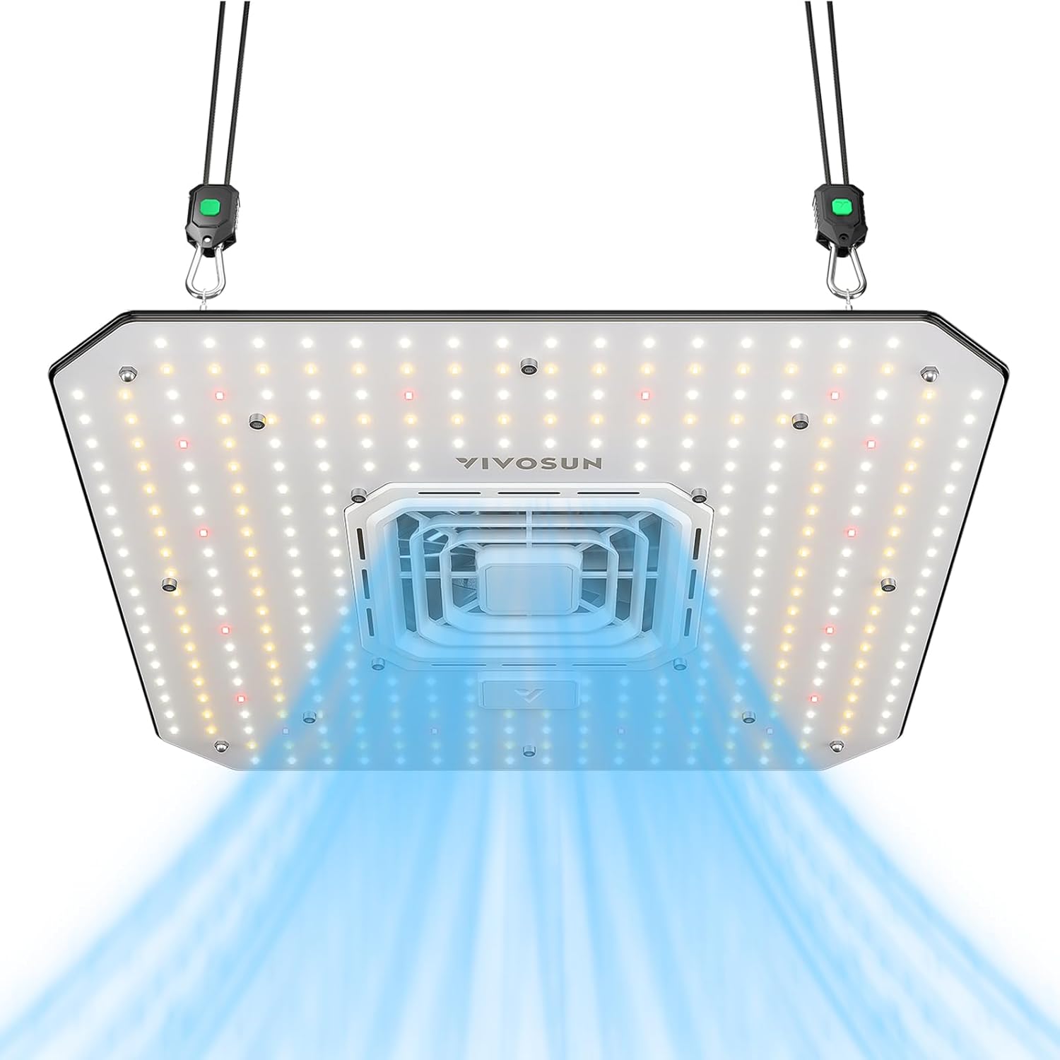 VIVOSUN AeroLight A100SE, LED Grow Light 100W with Integrated Circulation Fan, Compatible with App, Used with Growhub Controller E42A/E25 to Achieve More Functions for 2x2/3x3 Grow Tent