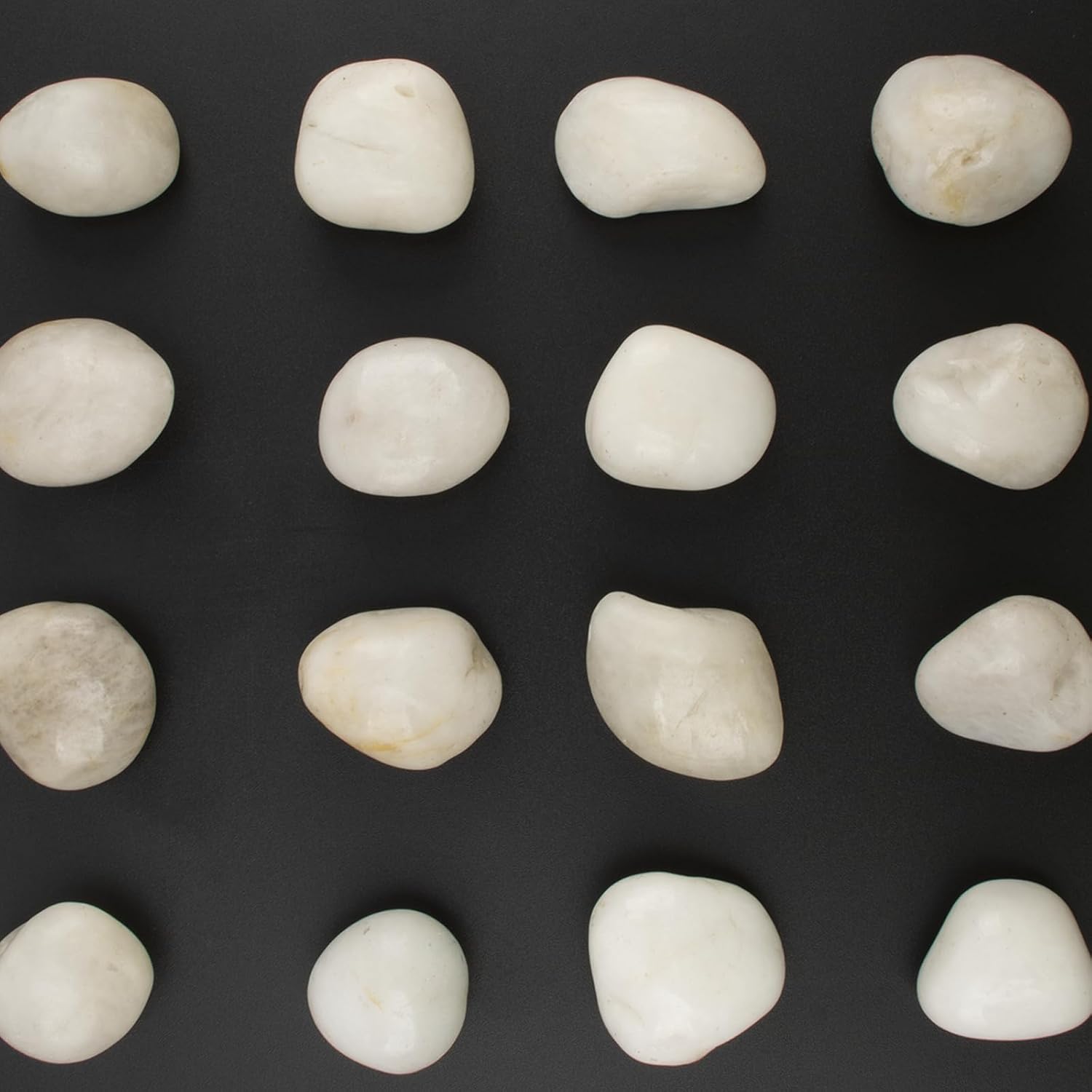 20lbs River Rocks - 1-2Inch Decorative Rocks for Potted Plants, River Rocks for Aquariums, and White Rocks for Landscaping (Weight : 20 LB, White)