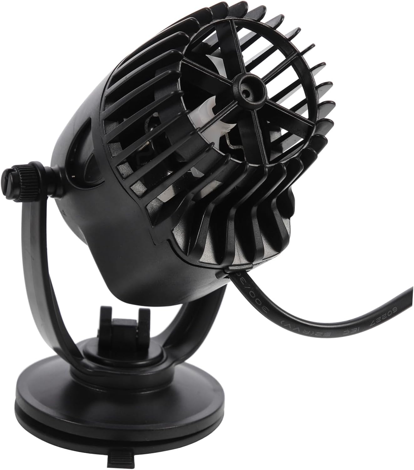 Wave Maker Pump for Fish Tank Aquarium Water Circulation with Multi-angle Rotation Strong Propeller Flow and Suction Cup Base for Freshwater Saltwater Tanks US Plug