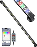 Pawfly Aquarium Light with Bluetooth for Plants, 14W 27.5 inch Full Spectrum Fish Tank Light for 28-51 inch Fish Tanks, Submersible LED Lights with App Control, Timer Modes & Adjustable Brightness