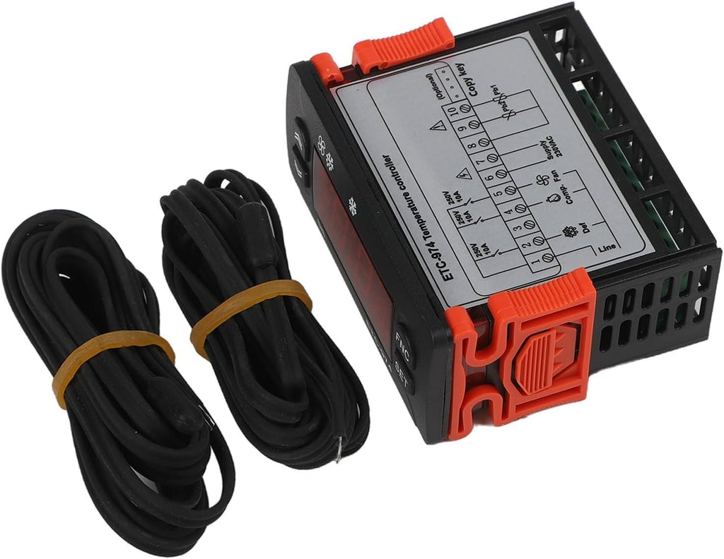 ETC 974 Intelligent Digital Temperature Controller with Dual Sensors for Precise Heating and Cooling Control Wide Temperature Range Accurate Measurement for Industrial and Laboratory Use