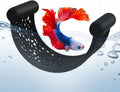 Black Betta Fish Hammock,Betta Fish Tank Accessories Decorations,Safe Floating Aquarium Rest Ledge for Bettas,Nano Fishs,Small Fish Shrimp (Black)
