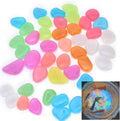 Oubest Glow in The Dark Pebbles/Glow Stones/Glowing Rocks Blue Decor for Garden/Fish Tank/Aquarium/Walkway/Driveway/Plant Pots/Bonsai (100, Multi-Colored)