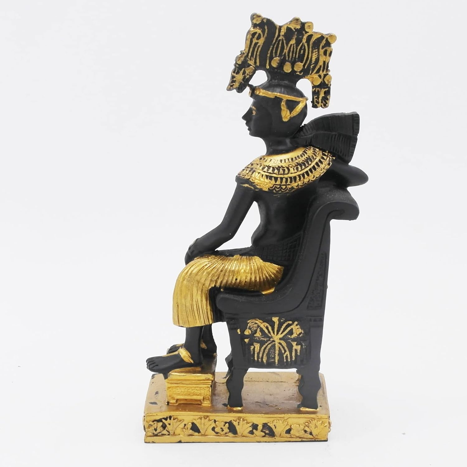 Cleopatra Ancient Egypt Aquarium Fish Tank Decorations Reptile Turtle Lizard Spider Tanks Terrarium Egyptian Sculpture Figurine Statue Décor Ornament Pet