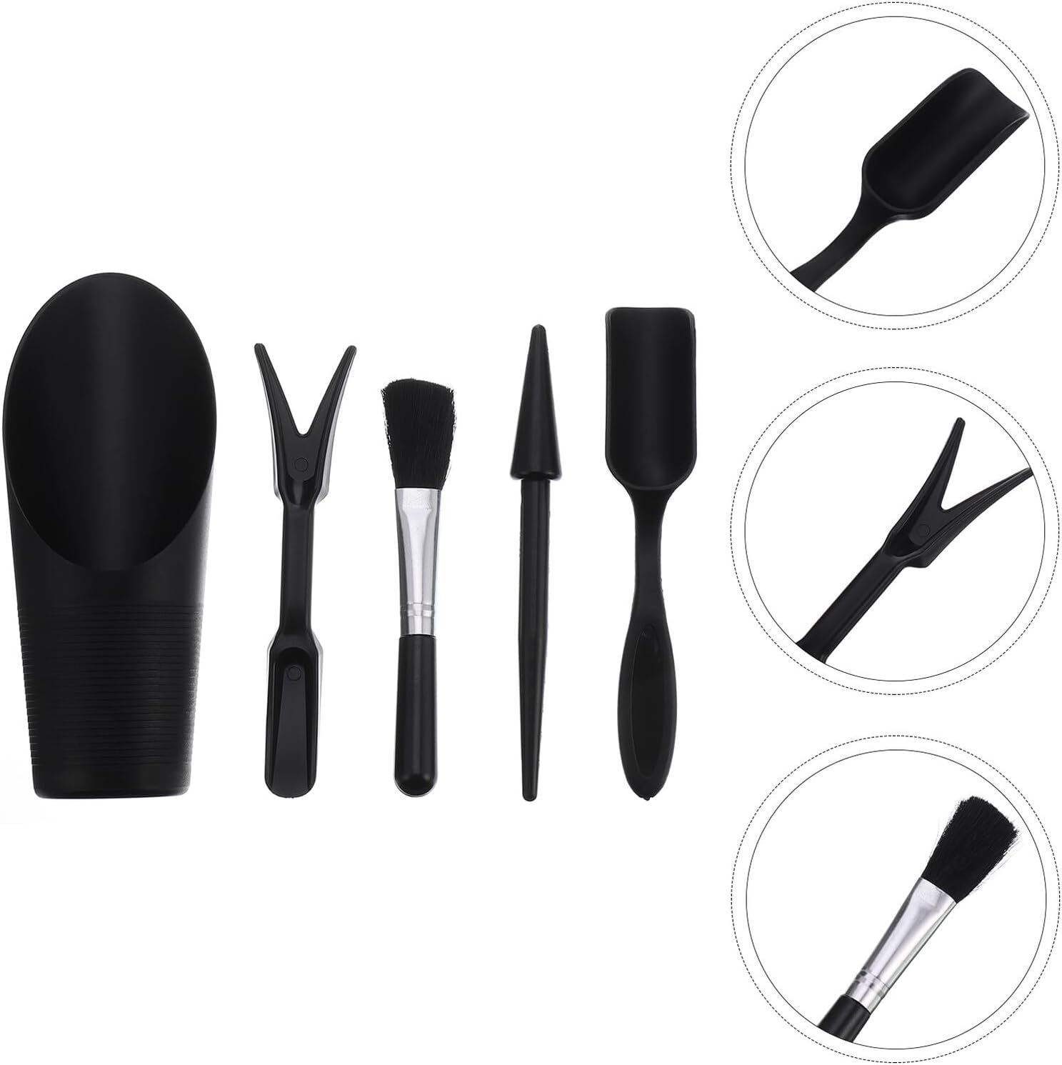 5pcs Mini Garden Hand Tools Portable Succulent Planting Tools Ergonomic Plastic Gardening Kit for Indoor Plants and Small Gardens