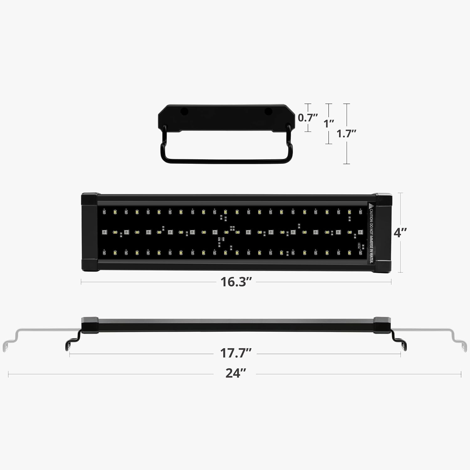 NICREW 20W Saltwater Aquarium Light, Marine LED Reef Light for Corals, Programmable Timer Controller, 18 to 24-Inch