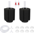 ALEGI Aquarium Sponge Filter for 20 Gallon Fish Tank, Betta, Nano, Shrimp, Fry, Biochemical Filter with Airline Tubing, Check Valves, Suction Cups