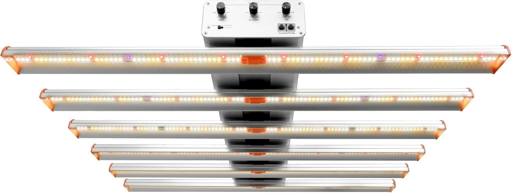 510W LED Grow Light Full Spectrum Professional Linkable Bar Style Plant Light Dimmable for Indoor Growing Commercial Hydroponic Growing 395 + 660 + 730 nm UV Red Infrared Enriched