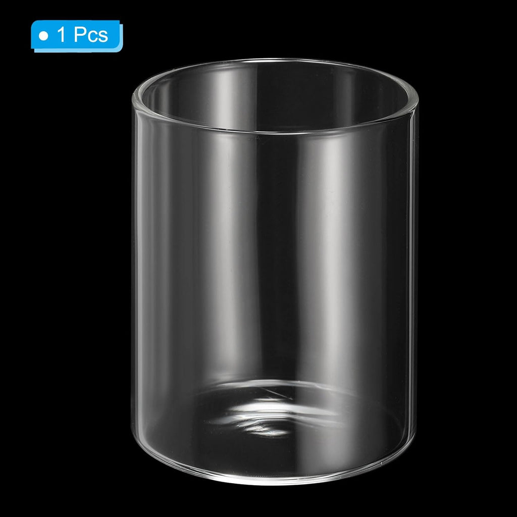 PATIKIL Clear Glass Cylinder Vase, 2.8" Tall and 2.2" Dia Tabletop Flowers Vase Floating Candle Holder Vase for Home Decor Wedding Centerpieces(4oz)