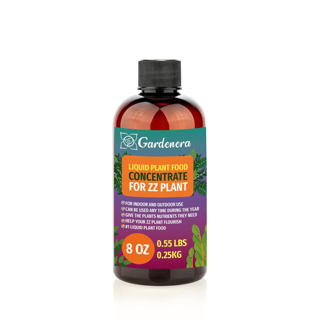 Gardenera Plant Growth Superfood for ZZ Plants with 18 Essential Vitamins & Minerals - Organic Plant Food Fertilizer - Micro-Fungi and Bio-Organisms for ZZ Plant Care & Growth Enhancement - 8oz