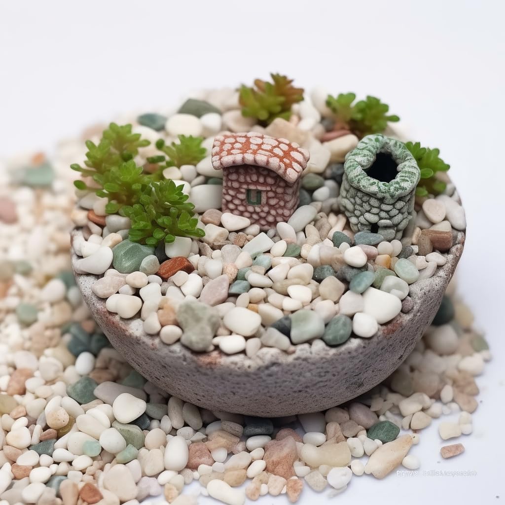 CONSDAN 12 LBS Natural Gravel for Fish Tank, StoneCreek Betta Fish Aquarium Gravel, Vase Filler, River Rocks, Fish Tank Decorations, Perfect for Aquarium Decor, Fish Tank, & Indoor Plant, Mixed Color