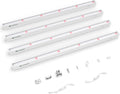 Grow Lights for Indoor Plants 2FT, Red-Enhanced Full Spectrum 5000K Grow Light, 60W(4 x 15W), T5 LED Grow Light Strips for Leafy Greens and Vegetables, High PPFD, Linkable, White, 4-Pack
