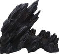 AnRui Aquarium Mountain Artificial Jagged View Stone Decorations Resin Betta Cichlids Hideaway Rock Aquascaping Hiding Cave Hermit Crab Hideout Ornaments (Large)