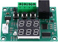Dual Digital Thermostat Controller DC Voltage Temperature Control Module with Sensor High Precision Heating Cooling Thermostat for Greenhouse Boiler Hatching