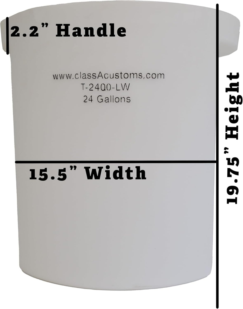 classAcustoms Marine T-2400-LW 24 Gallon Livewell/Baitwell for Live Fishing Bait, and Keeping Caught Fish Alive. Use on Fishing Boat, Pontoon Boat, Piers, and Fishing Docks, and for Shore Fishing.