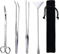 15in Aquascaping Tools, 4 in 1 Long Aquarium Tweezers Scissors Spatula, Stainless Steel Aquatic Plants Aquascaping Tools Set for Fish Starter Kits, Aquariums Tank and Terrarium