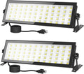 2 Pack LED Shop Light for Garage, 120W 10000lm 5000K Daylight LED High Bay Light, IP66 Waterproof Outdoor Flood Light with US Plug 5FT Cable for Workshop Yard Garage Factory Area Lighting Fixture