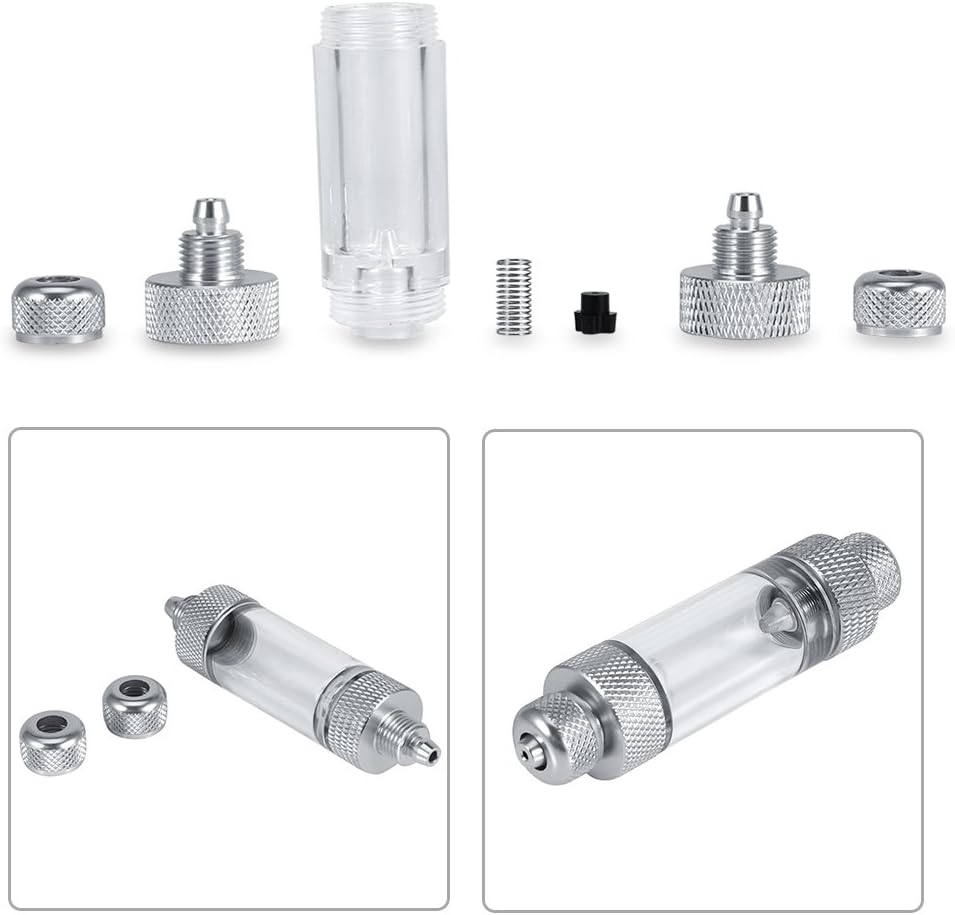 Aquarium Water Plant CO2 Bubble Counter Single/Double Head Non-Return Bubble Counter Fish Tool (Double Head)