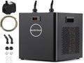 BAOSHISHAN Aquarium Chiller 132gal, 1/2HP Water Cooler, Quiet Design Refrigeration Compressor for Hydroponics, Axolotl, Coral Reef, Fresh & Salt Fish Tank (132gal/500L)