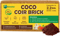 Coco Coir for Plants 1-Pack – 2.2 Gallons Compressed Coconut Coir Bricks, 1.5 lb. Bulk, Low EC, pH Balanced, Natural Coco Peat for Indoor & Outdoor Gardening, Potting Soil, Indoor Plant Soil