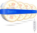 Barrina Orbgrow OG09 Puck Grow Light with Timer, 660nm Red LEDs 36W(4 x 9W, 540 Watt Equiv), Full Spectrum Plant Light for Indoor Plant, Magnetic & Linkable, 5 Levels Dimmable for Plant Shelf, 4 Packs