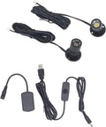 5V Dimmable LED Mini Spot Light with 6.6ft Cable, Jewelry/Indoor Picture/Art/Model Display Lights, USB Powered Spotlight for Jewelry Cabinets, Entryways, Tables Shelves (Warm White 3000K, 2 Pack)