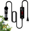 AquaMiracle 25W Small Aquarium Heater Fish Heater, Super Mini Fish Tank Heater Turtle Tank Heater for 3-5 Gal Tanks, with Dual LED Display, Dry-Run/Overheating Protection & Memory Function