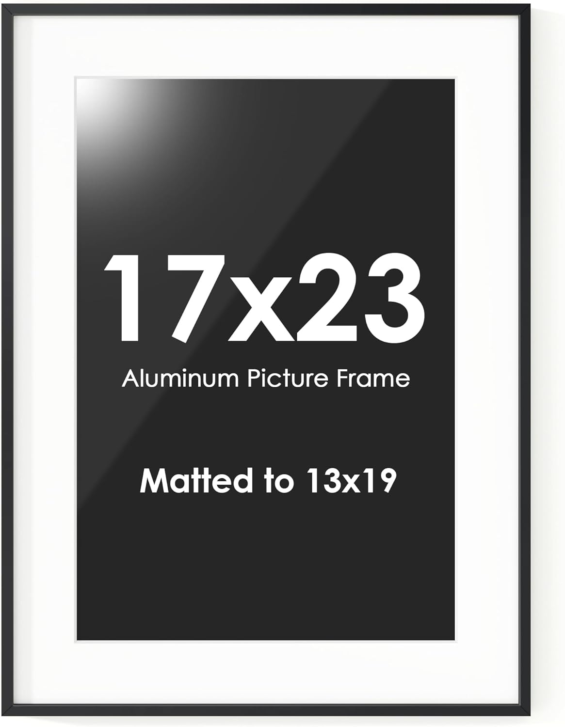 Fun Memories 17x23 Picture Frame, Metal Picture Frame Wall Mounting Horizontally or Vertically - Poster Frame Simple and Elegant Decor for Wall - Black