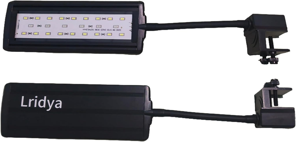 10W Clip-On Aquarium Light - White/Blue/Red,5 Brightness Levels,Timer (3/6/12H)