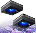 PopBloom RL90 Reef 2PCS Marine Led Aquarium Light Full Spectrum for 36""-48"" Reef Coral SPS LPS Reef Coral Saltwater Tank Lamp(RL90-Black with Hang Kit, Phone Control), RL90-2-H-Black