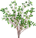 Artificial Plants 3Pcs Faux Greenery Eucalyptus Stems,Faux Branches for Vase Filler,Artificial Ficus Twig Branches Stems for Shop Garden Office Home Décor