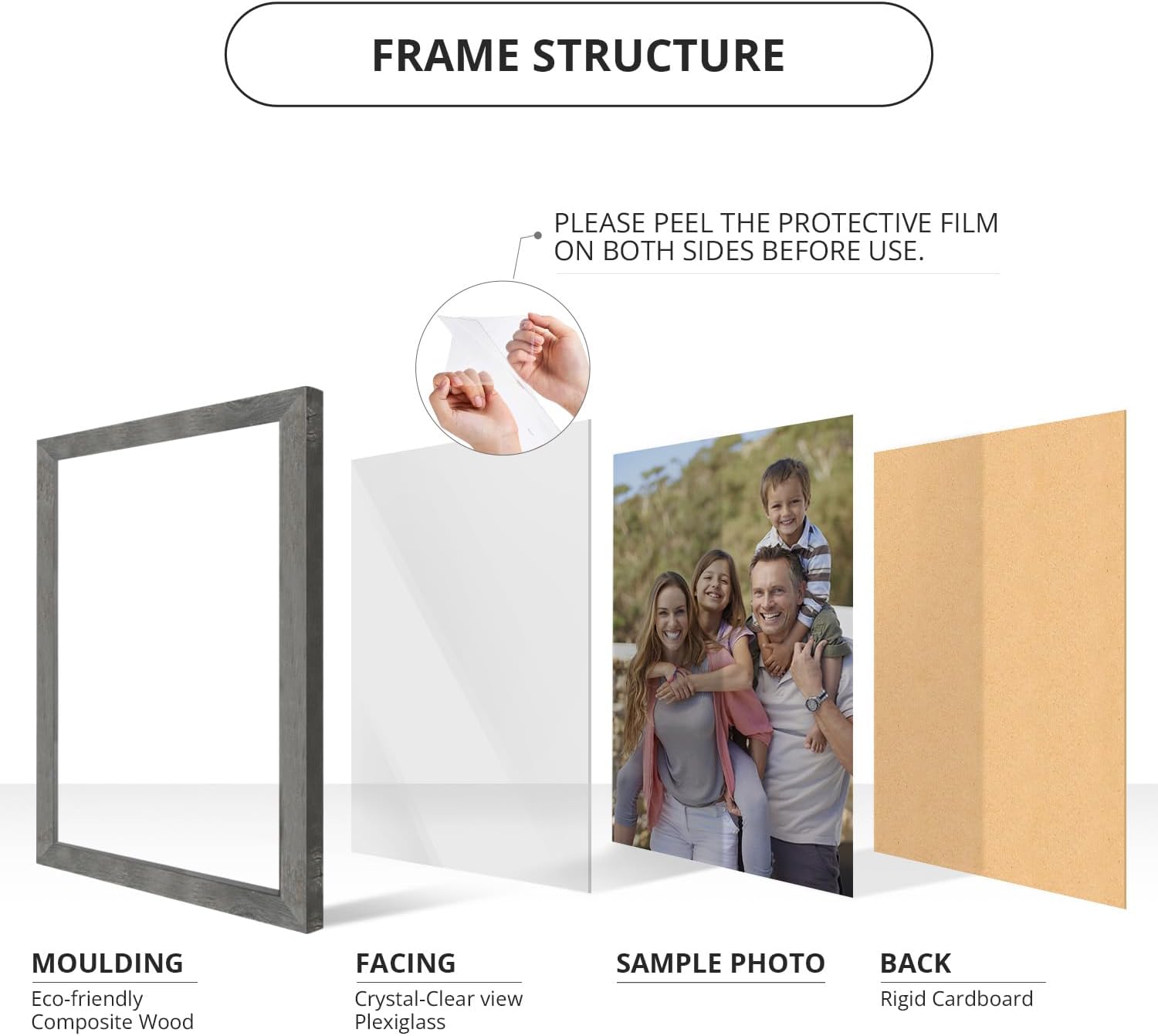 wallsthatspeak 19x27 American Barn Picture Frame for Puzzles Posters Photos or Artwork