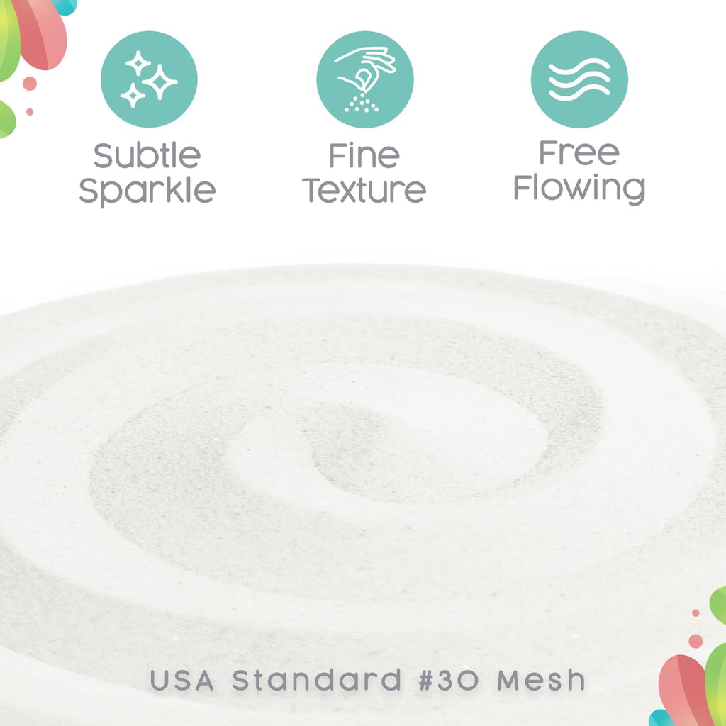 Sandsational Sparkle Sparkle 1 lb White Beach Sand