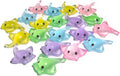 20Pcs Mini Resin Glow in The Dark Stingray Figurines - 6 Colors Realistic Cute Sting Ray Decorations for Terrarium Decor, Fairy Garden, Aquarium, Small Resin Animals with Storage Box