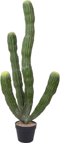 43Inch Artificial Cactus Faux Cacti Fake Cactus Saguaro Potted Plants for Indoor Outdoor Home Offices Store Decoration
