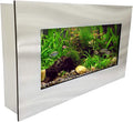 Aussie Aquariums AA-MINIVIEW-BSILVER 2.0 Wall Mounted Aquarium, Brushed Silver