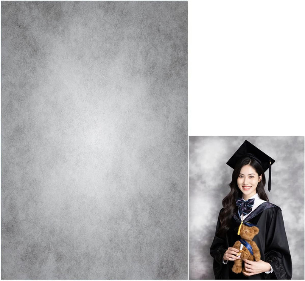6x9ft Gray Abstract Photography Backdrops Grey Portrait Photo Studio Prop Background for Photographyer Ash Texture Backdrop for Party