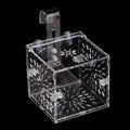 GLOGLOW Aquarium Breeding Isolation Box, Transparent Acrylic Fish Isolation Box Fish Separator with Suction Cups for Small Baby Fishes Shrimp Clownfish Guppy(10CM*10CM*10CM)