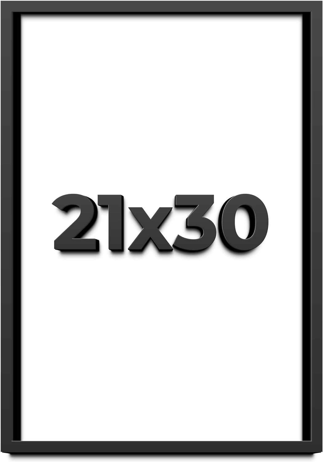 21x30 Shadow Box Frame Black | 1 Inch Deep Solid Wood Shadowbox Display Frame | UV Resistant Acrylic Plexiglass, Acid Free Backing, and Hanging Hardware | Dugan Picture Frame Style