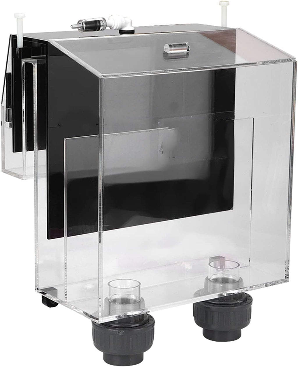 Acrylic Fish Overflow Box, Self Start Siphon with Overflow Comb and Check Valve, for Aquarium Sump System