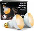 Reptile Heat Lamp, 150W Heat Lamp Bulbs for Reptiles 2 Pack, Amphibians Basking Heat Lamp Bulbs, UVA Daylight Basking Light for Reptiles, Bearded Dragon, Lizard, Turtle, Chicken