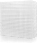 LINLAN 8 Pieces 11.8x11.8in (30X30cm) Aquarium Grid Plastic, Fish Tank Divider, Egg Crate for DIY Filtration and Bottom Protection in Aquascaping (White-No Accessories)