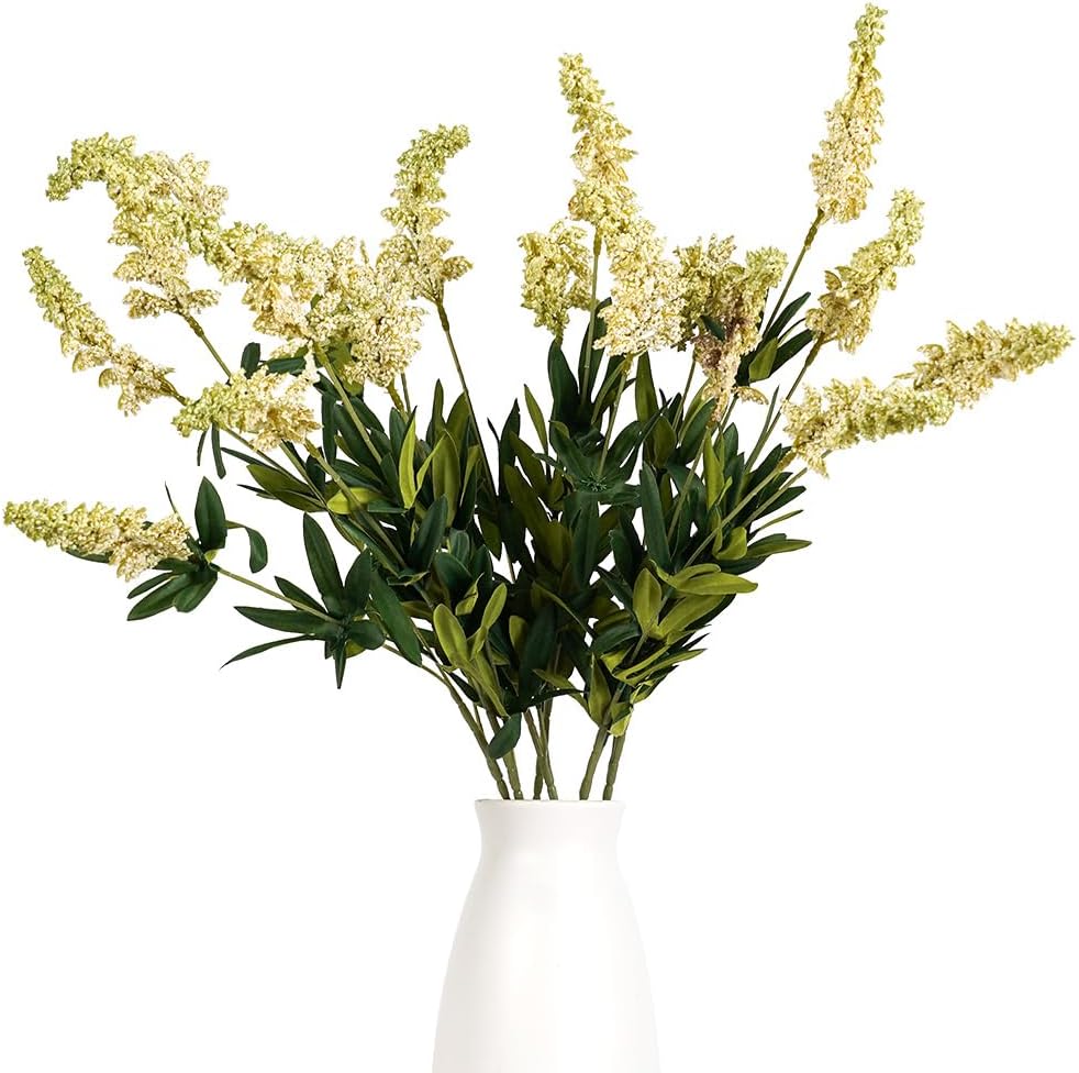 Melorca&Guilla Artificial Plants,3PCS 29" Green Faux Branches for Vase,Faux Greenery Stems Artificial Plants & Flowers for Shop Garden Office Home Décor (3, White Sage)