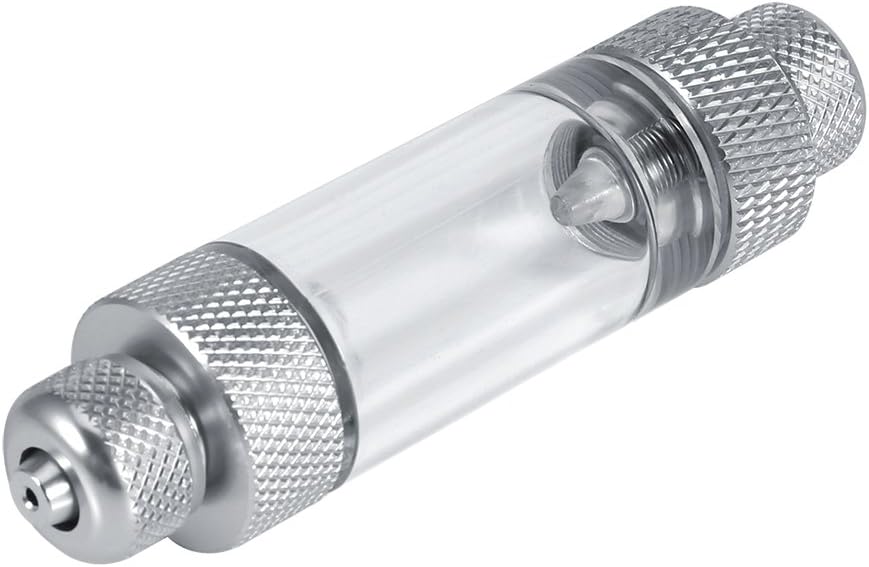 Aquarium Water Plant CO2 Bubble Counter Single/Double Head Non-Return Bubble Counter Fish Tool (Double Head)
