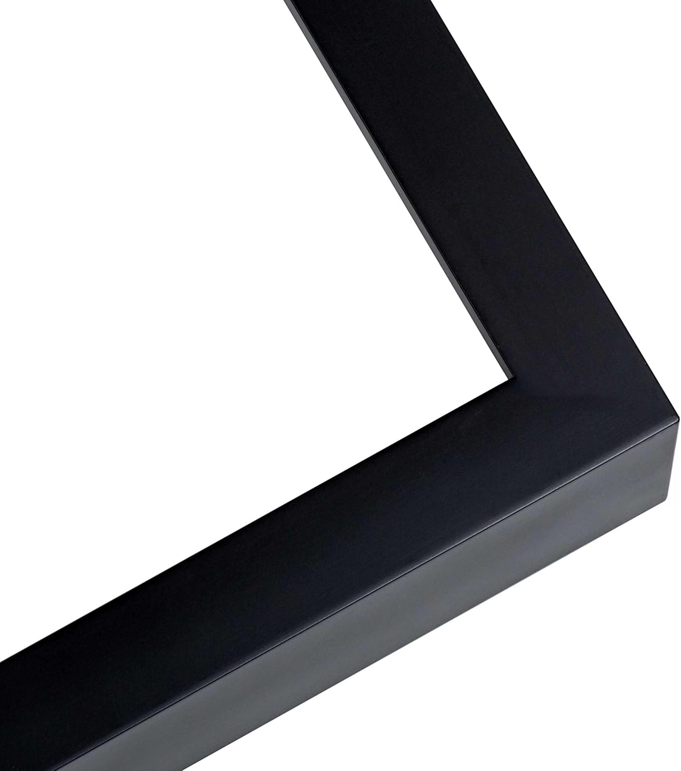 22x40 Shadow Box Frame Black | 1 Inch Deep Solid Wood Shadowbox Display Frame | UV Resistant Acrylic Plexiglass, Acid Free Backing, and Hanging Hardware | Dugan Picture Frame Style