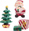 3 Pcs Christmas Aquarium Decoration - Cute Resin Ornament Fish Tank Decoration, Santa Christmas Tree Statue Supplies for Reptile House Cave Aquarium Xmas Decor